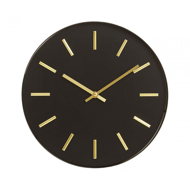 Vitus Black And Gold Wall Clock