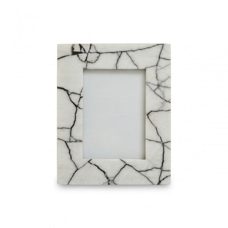 Marmara Large Black And White Marble Photo Frame