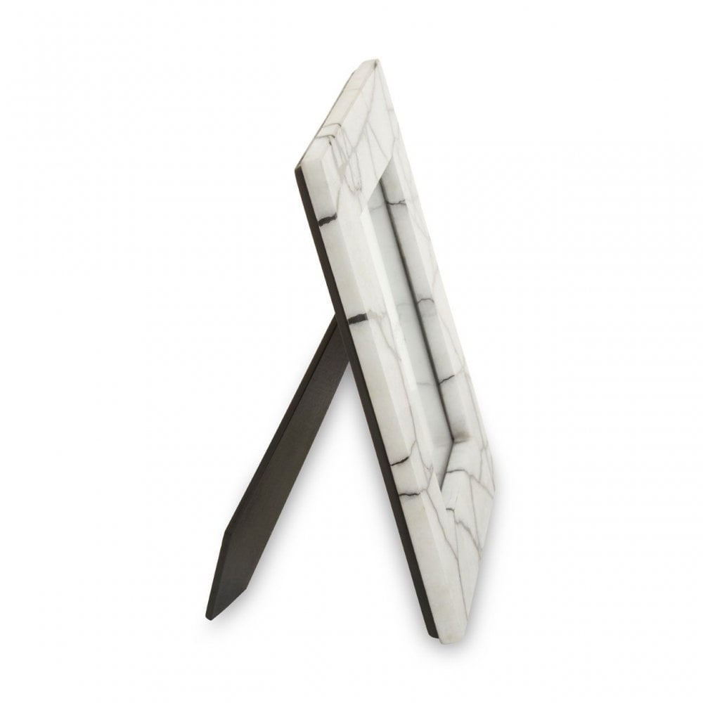 Marmara Large Black And White Marble Photo Frame