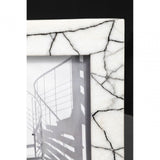 Marmara Large Black And White Marble Photo Frame