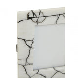 Marmara Large Black And White Marble Photo Frame
