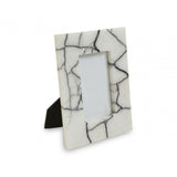 Marmara Small Black And White Marble Photo Frame
