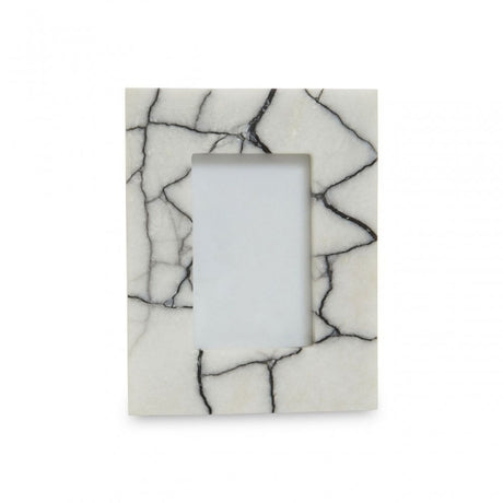 Marmara Small Black And White Marble Photo Frame