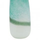 Celia Large Green And White Vase