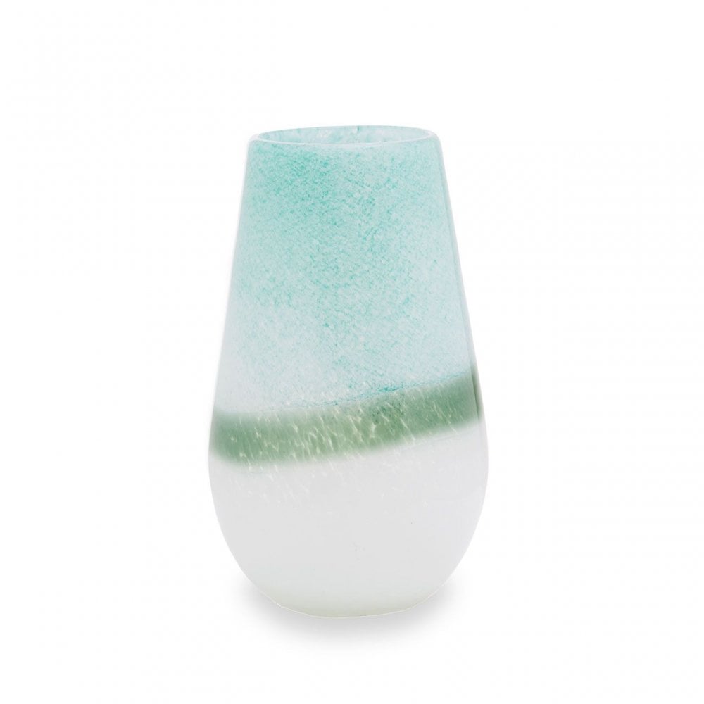 Celia Small Turquoise And White Vase
