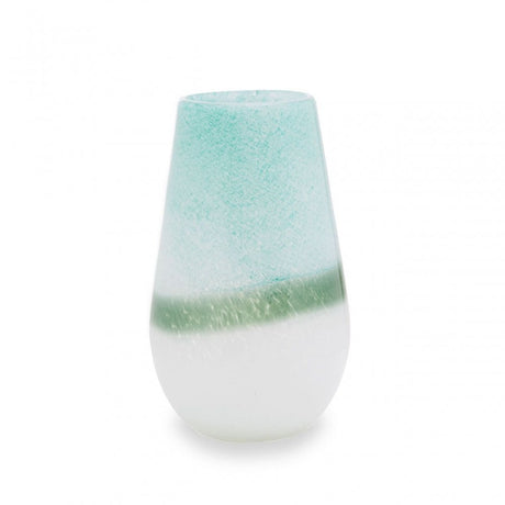 Celia Small Turquoise And White Vase