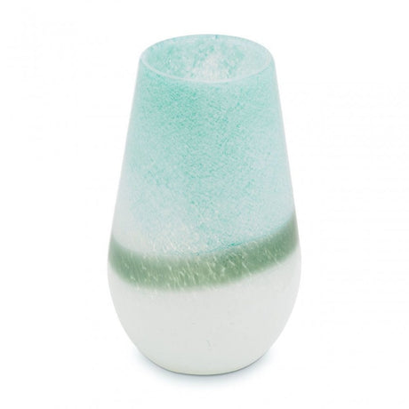 Celia Small Turquoise And White Vase
