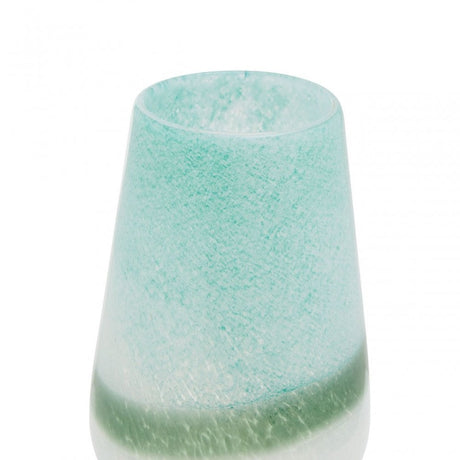 Celia Small Turquoise And White Vase
