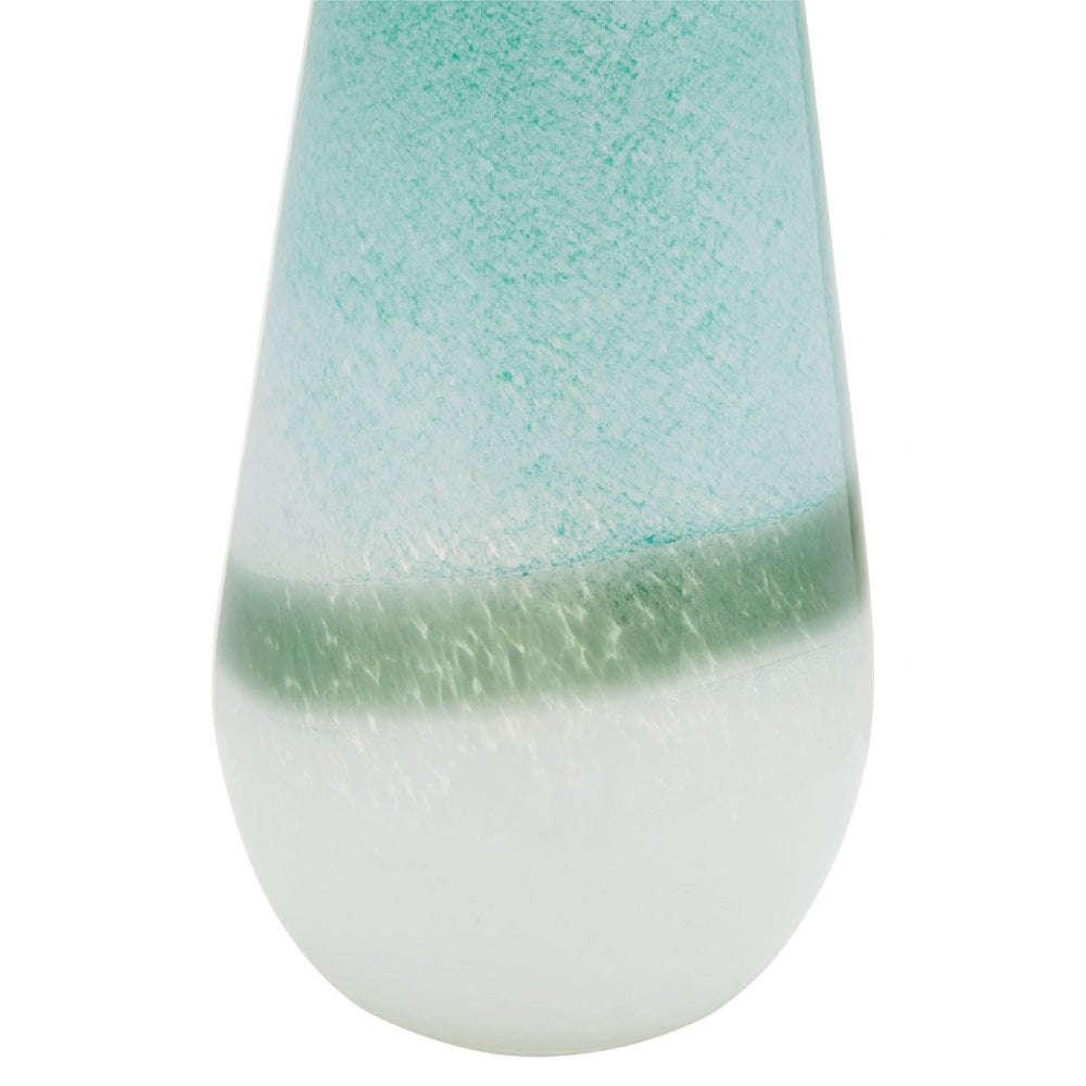 Celia Small Turquoise And White Vase