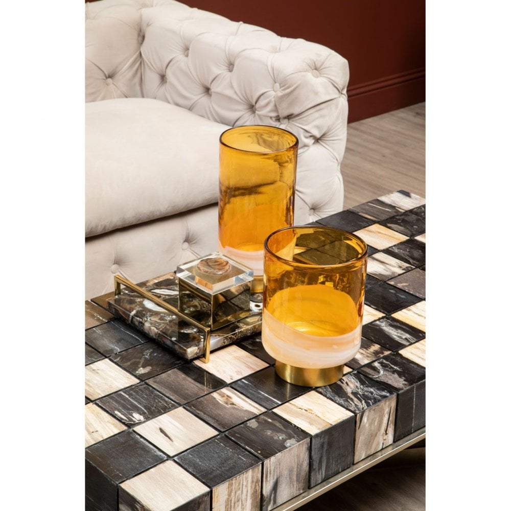 Cleo Large Amber Vase