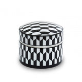 Marlo Geometric Print Ceramic Trinket Box