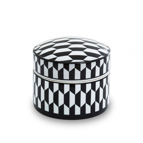 Marlo Geometric Print Ceramic Trinket Box
