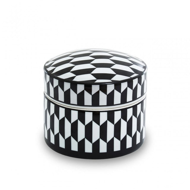 Marlo Geometric Print Ceramic Trinket Box