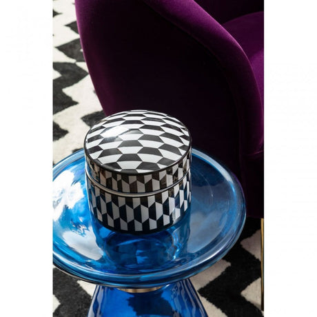 Marlo Geometric Print Ceramic Trinket Box