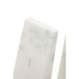 White Marble Bookends