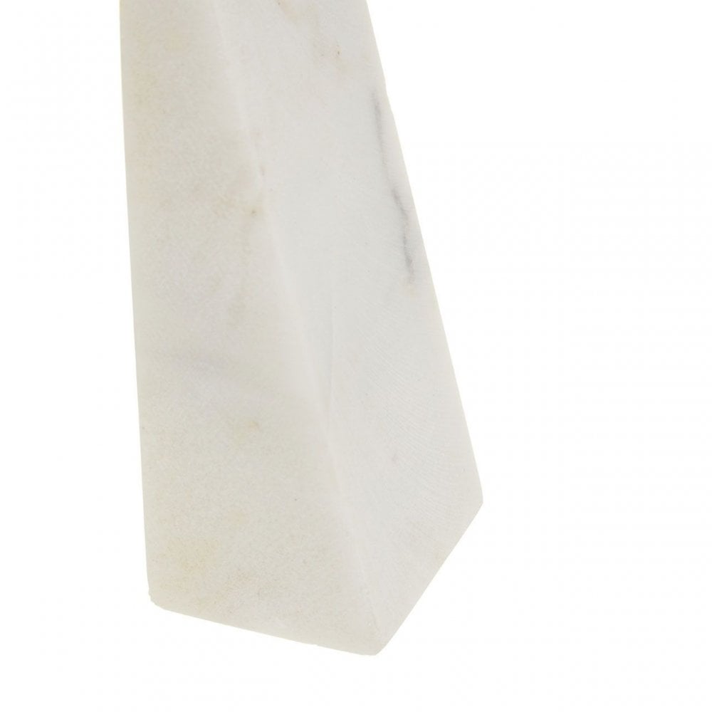 White Marble Bookends