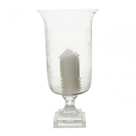 Cortina Large Diamond Cut Candle Holder