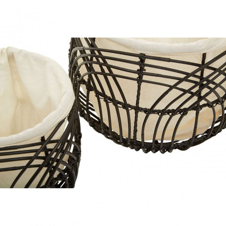 Arles Set Of 3 Rattan Baskets