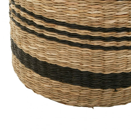 Arles Black Stripes Seagrass Baskets