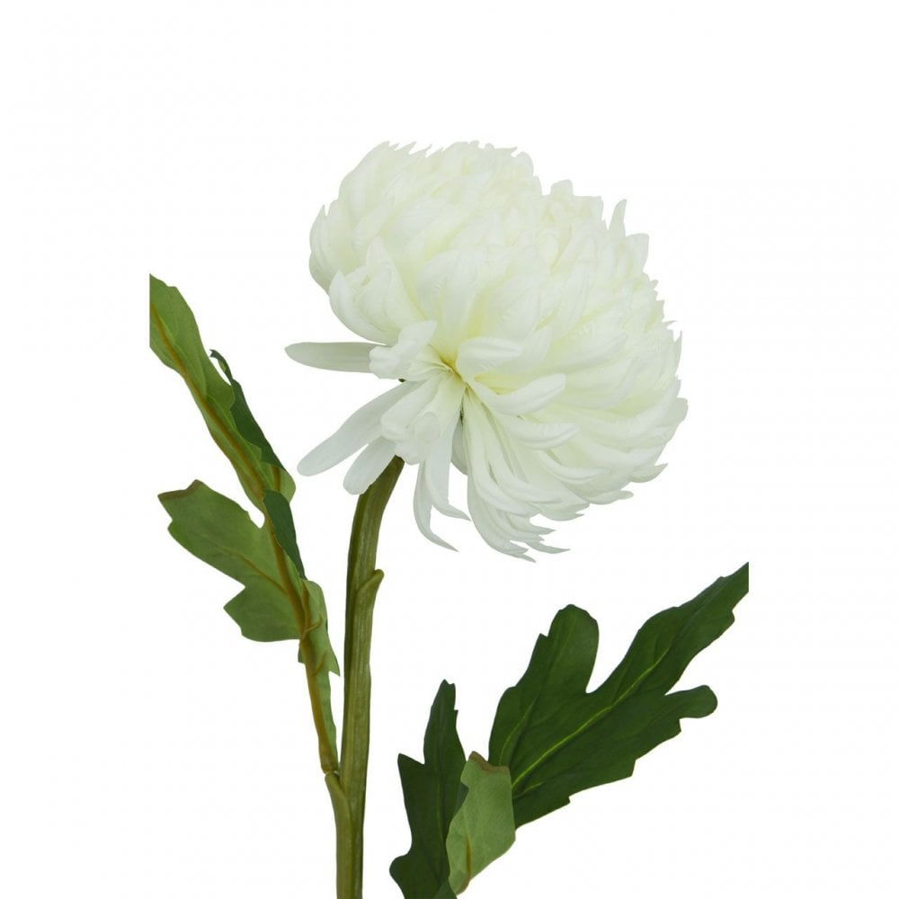 Fiori Chrysanthemum Stem White Flower - 84Cm