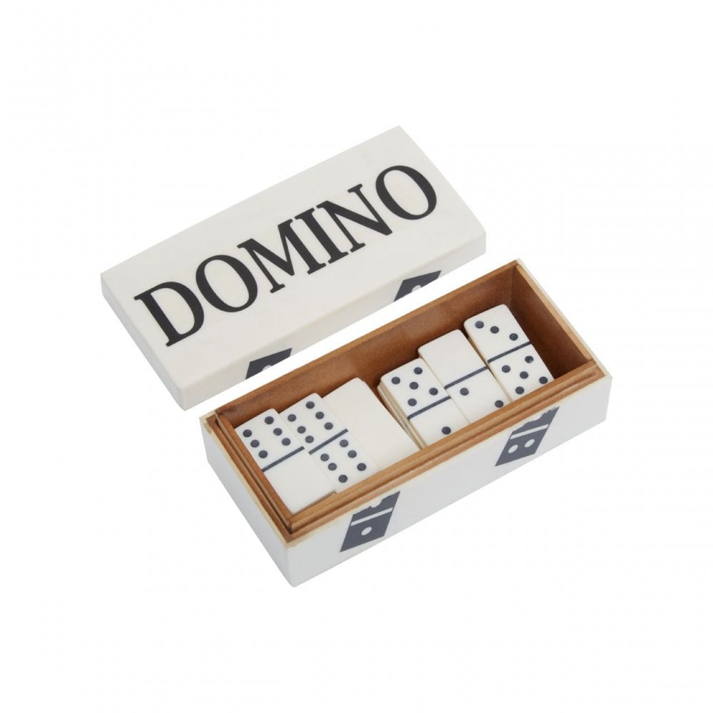 Churchill Games White And Black Domino Box