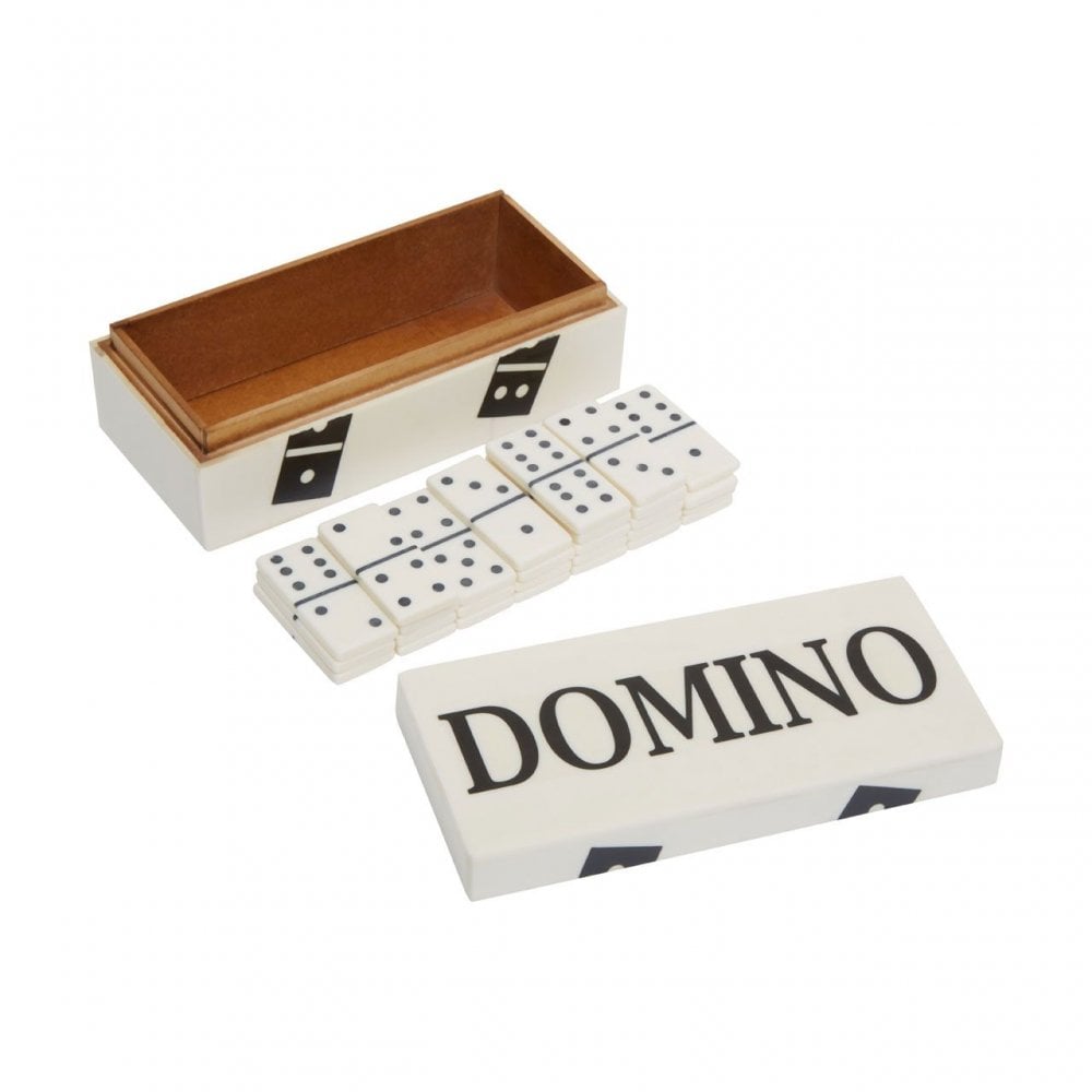 Churchill Games White And Black Domino Box