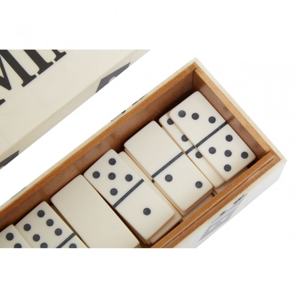 Churchill Games White And Black Domino Box