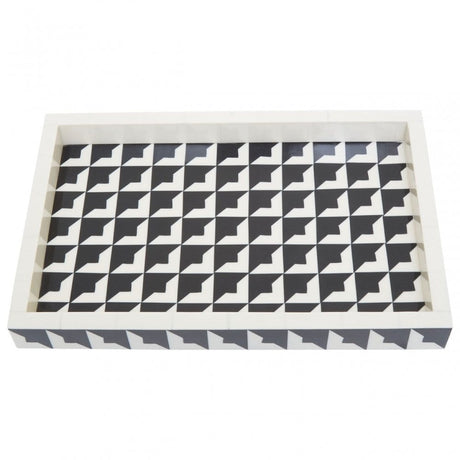 Davino Black And White Tray