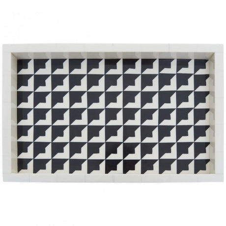 Davino Black And White Tray