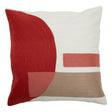 Bozie Ozella Red And White Tonal Cushion