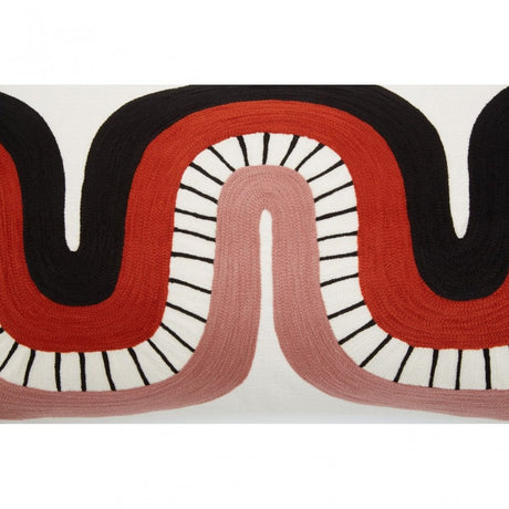 Bosie Ozella Curve Pattern Rectangular Cushion