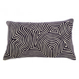 Bosie Ozella Navy And White Rectangular Cushion