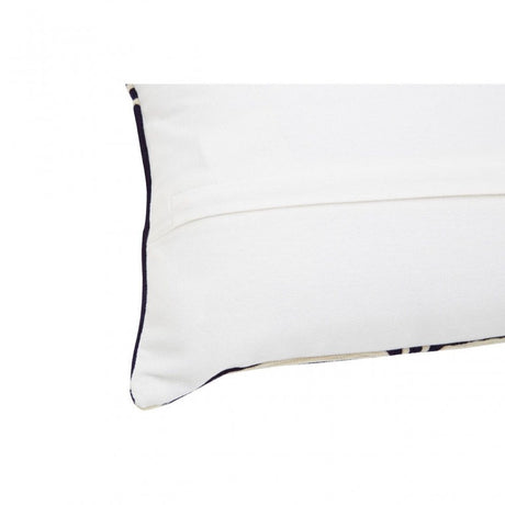 Bosie Ozella Navy And White Rectangular Cushion