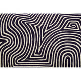 Bosie Ozella Navy And White Rectangular Cushion