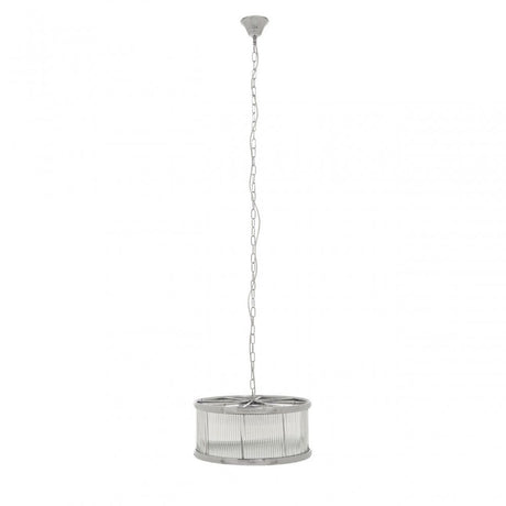 Kensington Townhouse Nickel Pendant Light