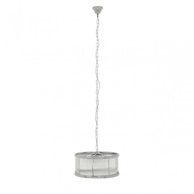 Kensington Townhouse Nickel Pendant Light