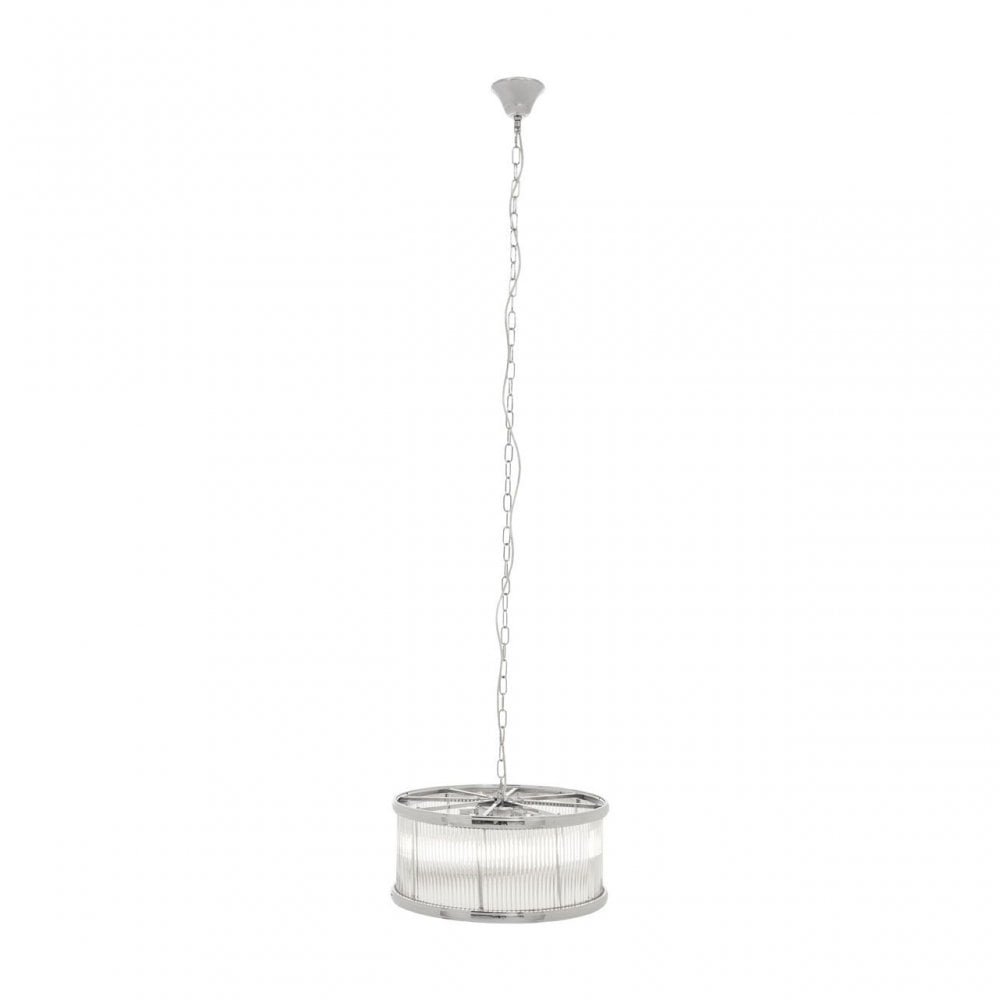 Kensington Townhouse Nickel Pendant Light