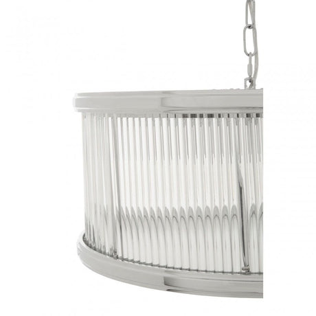 Kensington Townhouse Nickel Pendant Light