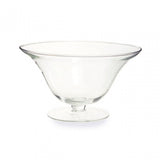 Ambra Clear Glass Fluted Bowl