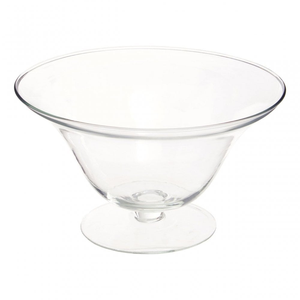 Ambra Clear Glass Fluted Bowl