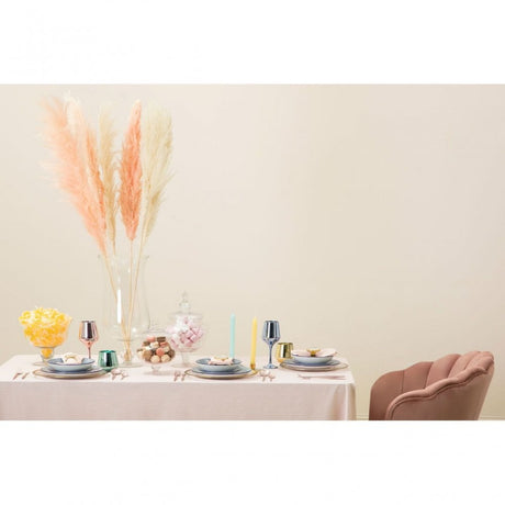 Ambra Clear Glass Fluted Vase