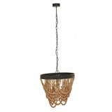 Lapiz Wood Bead Chandelier