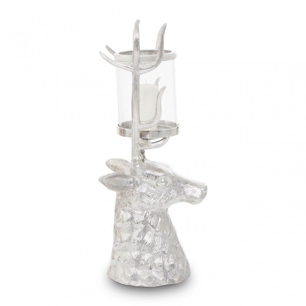 Stag Glass Candle Holder