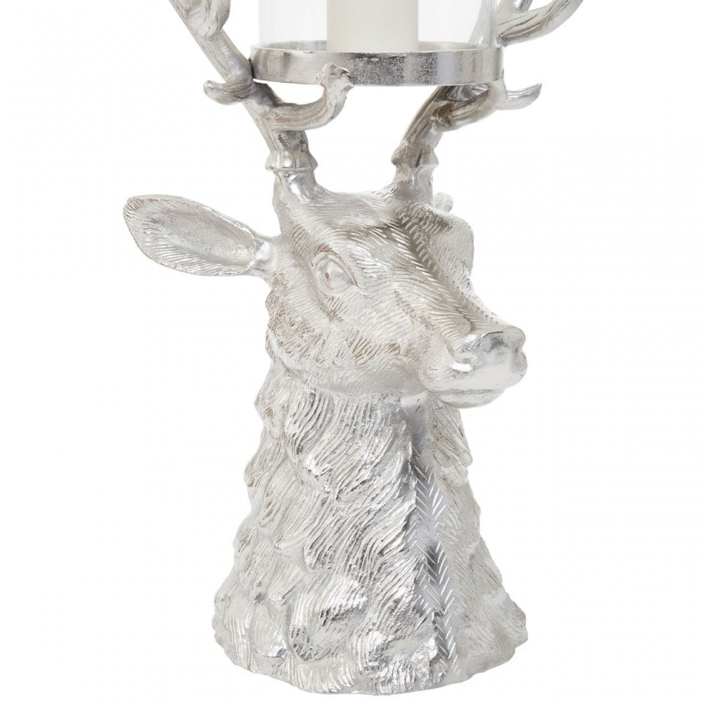 Stag Glass Candle Holder