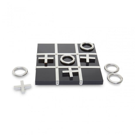 Flos Black And Silver Tic Tac Toe Game
