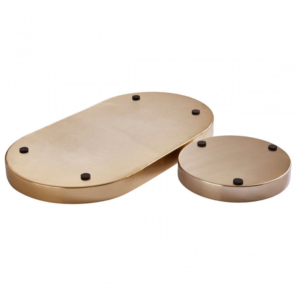 Elva Black and Gold & Cream and Gold Trays