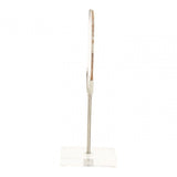 Bowerbird White & Silver Agate Sculpture