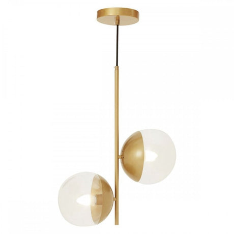 Revive Gold Finish 2 Shades Pendant Light