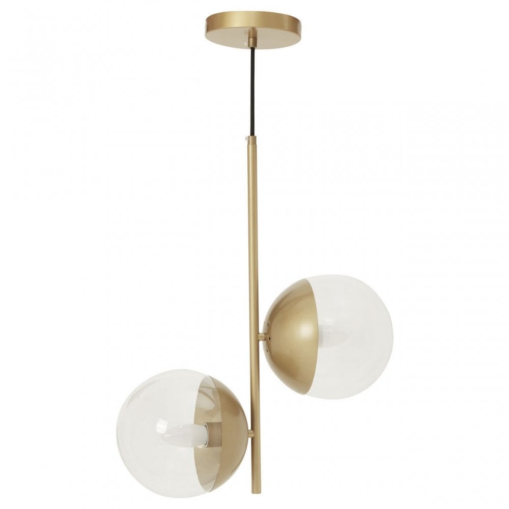Revive Gold Finish 2 Shades Pendant Light