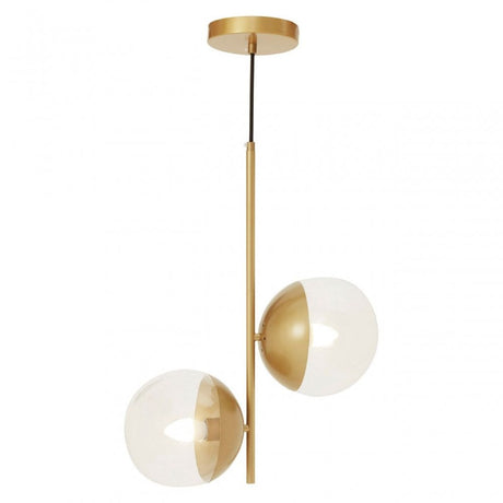 Revive Gold Finish 2 Shades Pendant Light